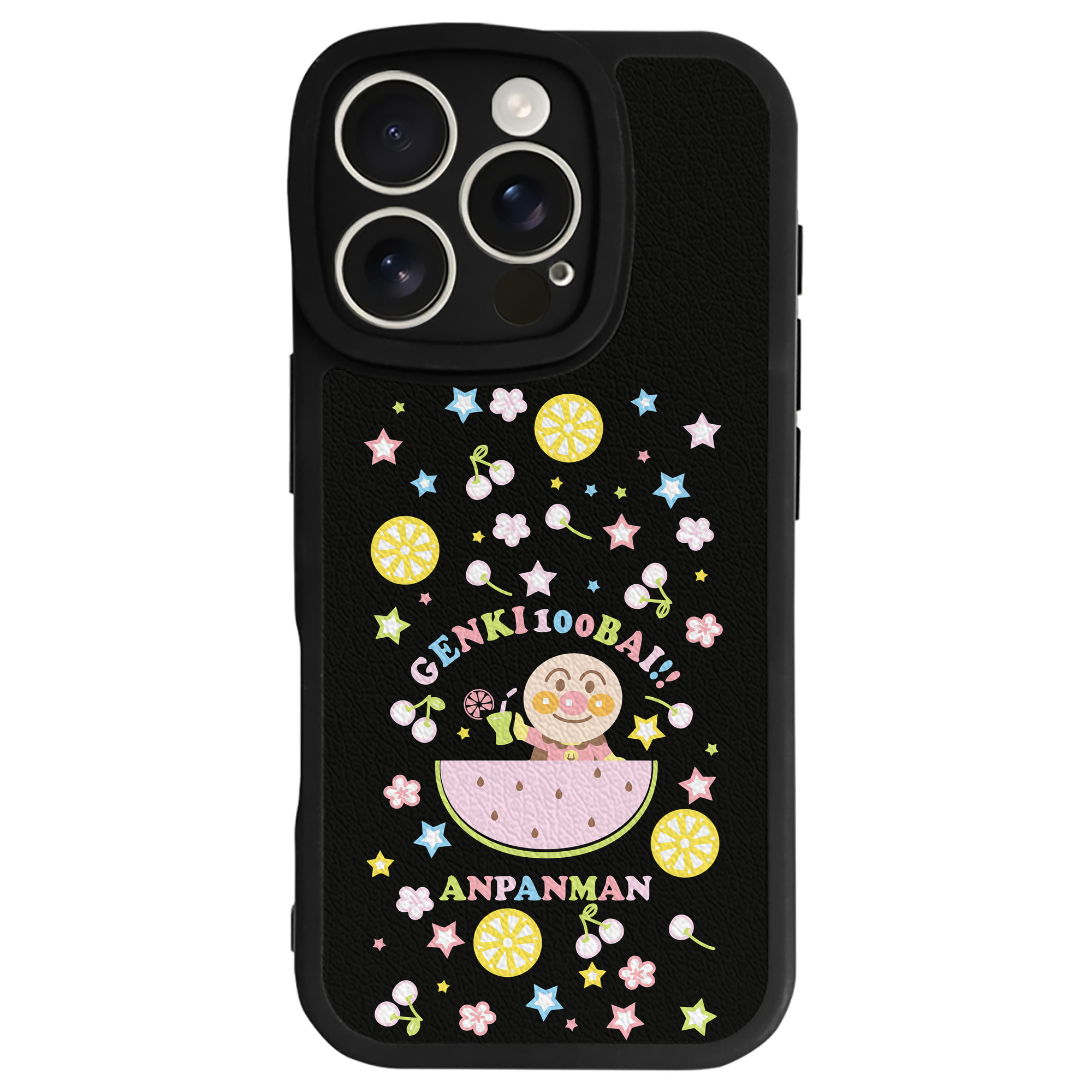 （画像用） アンパンマン Anpanman 【iPhone 16シリーズ対応】シリコンスマホケース（レザー調） 材質：シリコン